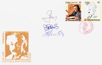 Sellos postales emitidos por la Administración de Correos en conmemoración de la visita de Einstein a Cuba, en diciembre de 1930
