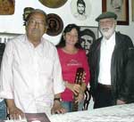 Hildebrando Pérez, Katia Peredo y Roberto Sosa (izquierda a derecha en la foto). Foto: cortesía de Adys Cupull