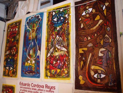 Opere di Eduardo Cord�va. Foto: Maria Teresa Salomoni