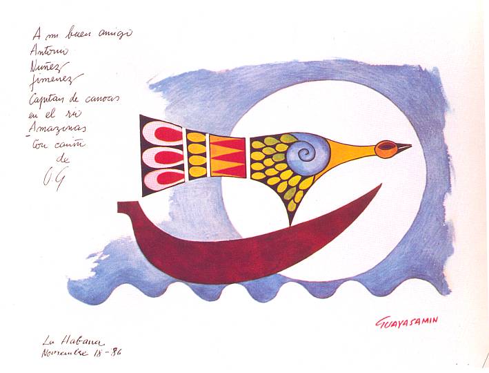 Dedicatoria de Oswaldo Guayasam�n