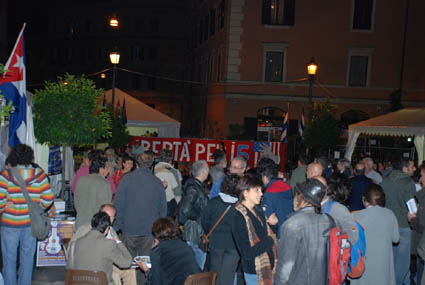 Manifestazione-spettacolo per i Cinque Eroi cubani dell'8 ottobre 2008 a Roma