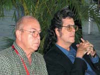 Miguel Barnet y Abel Prieto