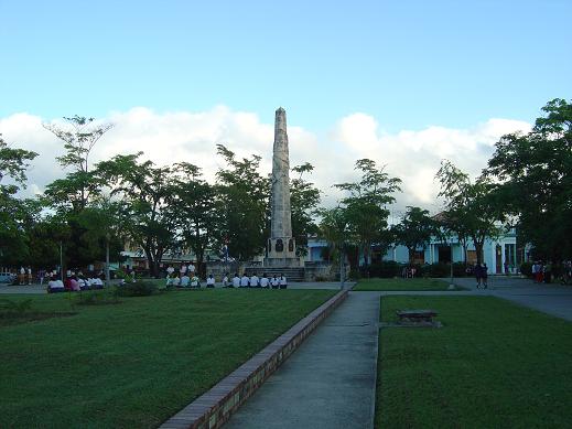 Parque de la Constitución en Guáimaro. Muy cerca de ese sitio Ana pronunció el histórico discurso. Foto de Lázaro David Najarro Pujol