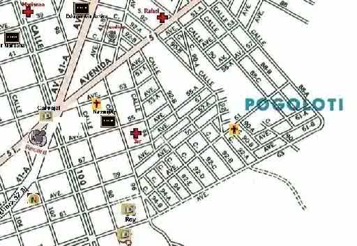 Mappa del barrio di Pogolotti
